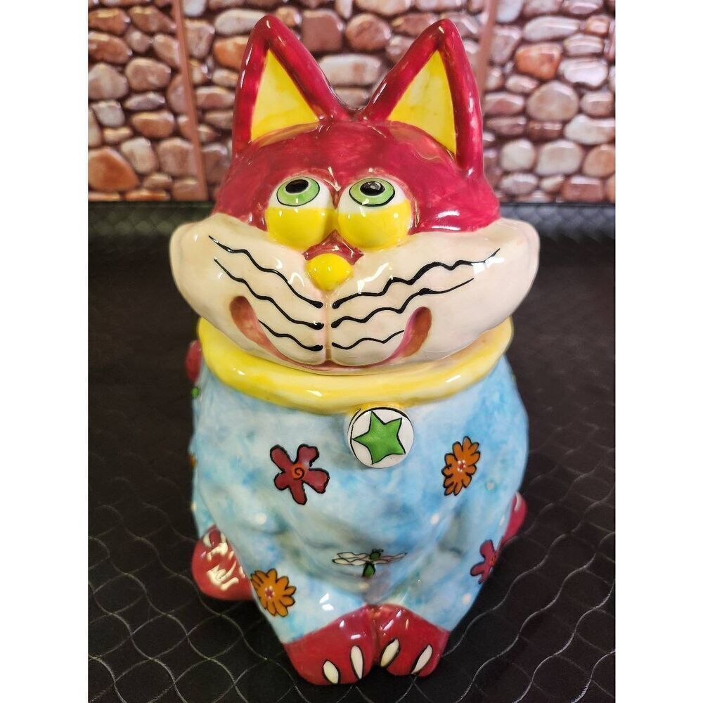 CBK Ltd Whimsical CAT Ceramic Cookie Jar